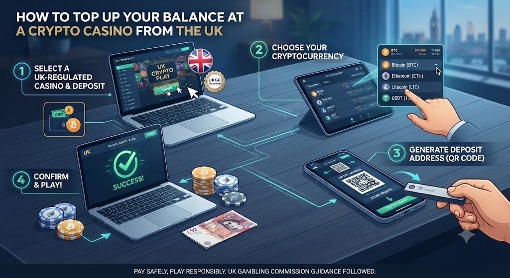 How to Top Up Your Balance at a Crypto Casino UK